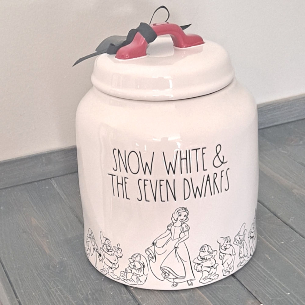 👸Disney Princess Snow White And The Seven Dwarfs Large Canister With Lid